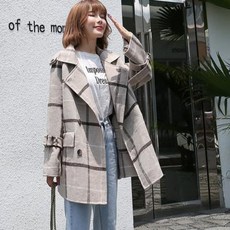 럭키슈에뜨체크코트