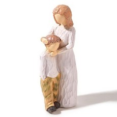 [ 869779 ] ROWNYEON 레진 가족 조각상 조각상 사랑 조화 공생의 상상 유대와 특별한 추억을 기념하기 위한, Mother and child