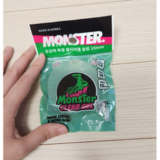 몬스터 클리어 겔 슬림 폭 좁은 초강력 나노 실리콘 양면테이프 15mm x 2m, 1개, 투명