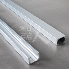 철물인 와이어 액자걸이 (벽면설치 - 간편레일 사용), 04. 간편레일 (1m) - 실버, 1개