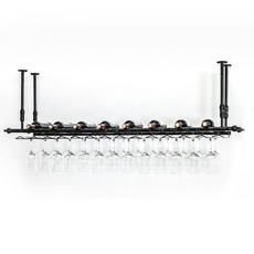 와인잔 보관함 천정형 거치대 렉 펍 바 보관 육각관 길이 120 폭 30cm 검정색, 길이60X30 블랙 무첨가, 1개