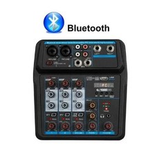 전문 휴대용 믹서 사운드 믹싱 콘솔 컴퓨터 입력 미니 6 4 채널 48V 전원 번호 라이브 DJ 방송 레코드 오디오, 없음, 4) EU