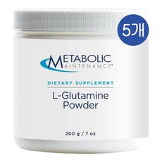 메타볼릭 L-글루타민 가루 아미노산 Metabolic Maintenance L-Glutamine Powder, 5개, 200g