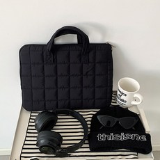 룸스모아 누빔 패딩 맥북 노트북 가방