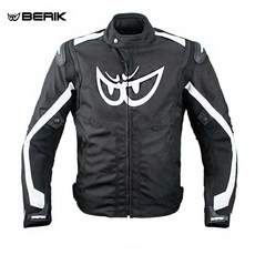 BERIK 베릭 3계절 자켓 NJ-193323 바이크자켓 라이딩 바람막이 점퍼 보호대 방수, BLACK/RED