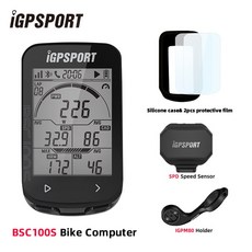 IGPSPORT-BCS100S 자전거 컴퓨터 BLE ANT 2.6 인치 IPX7 c타입 40H 배터리 수명 자동 백라이트 GNSS 스톱워치 IGS, [03] BSC100S M80 SPD