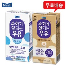 매일 소화가잘되는우유 락토프리 190ml 무배/오리지널48+미숫가루48, 96개