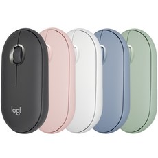MOLY logitech 무선 블루투스 마우스 J1441, 베이지, Pebble