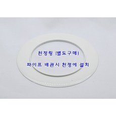 코리아드레인 발코니우수관청정커버-천정링 75A 100A 125A, 1개
