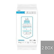 [2박스] 물따로 신생아건티슈 오리지날 리필형 (40매/16x2팩)