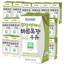 무항생제인증 바른목장우유190ml(18팩), 1박스, 190ml