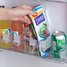 피케이몰 4+4 냉장고 칸나눔 파티션 냉동실 칸막이 클립, 4P+4P, 단색