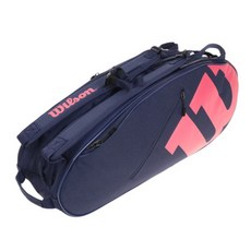 윌슨 테니스 라켓백 TEAMJ 6PK RACKET BAG 6라켓, 네이비핑크