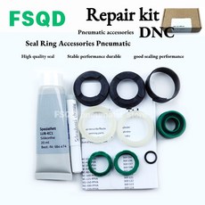 DNU-32 FSQD 고무 NBR PU 수리 키트 도장 링 DNC 시리즈 DNC-3240506380100125160200250 CD85N10-PS, [01] DNC-32 Green PU, 1개