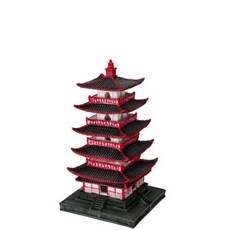 Europet Bernina 234-430057 Aquariumdekoration Aqua Della 차이니즈 파고다 XL, 단일옵션, 단일옵션