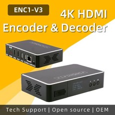 hdmi변환기 HDMI 인코더 디코더 RTMP RTSP 라이브 스트림 IPCam 4K30 1080P NDI HX SRT ENC1V3, 한개옵션0