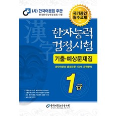 한국어문회 한자능력검정시험 한능검 기출 예상 문제집 교재 1급 (20228절), 단품