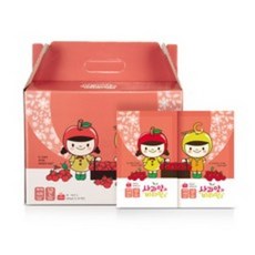 사과꽃향기 사랑에 빠진 사과양과 비타민군 사과즙, 100ml, 50개