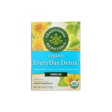 Everyday Detox Dandelion 16 Bag By Traditional Medicinals 803104, 24g, 1개