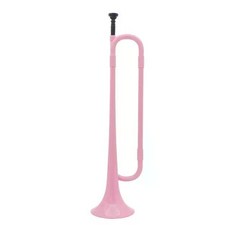B Flat 나팔 트럼펫 학교 밴드 기병 플라스틱 뿔 마우스피스 황동 악기 어린이 초보자 선물, Pink, 1개