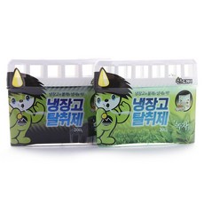 산도깨비 냉장고 탈취제 200g /녹차향/숯향/3개월지속효과/냉장고 냄새제거/김치냄새제거, 1개