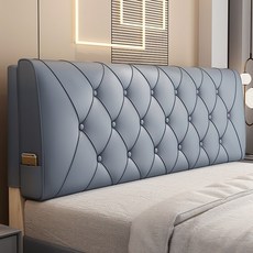 침대헤드쿠션 침대헤드 침대등쿠션 방석쿠션 헤드쿠션 침대헤드보드 삼각쿠션 침대등받이쿠션 등받이쿠션, 테크 천-네이비 블루-다이아