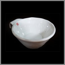 [대명멜라민] 뉴잎 멜라민 아이스볼 (국내생산 멜라민 흰그릇 하얀그릇 업소용그릇), 1개, 뉴잎 중