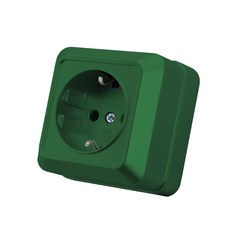 레드 페인트 플라스틱 전원 소켓 EU 표준 클래식 벽 장착 접지 콘센트 플러그 난연성, 06 1 Socket With Ground, 01 EU, 1개