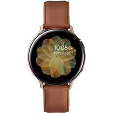 Samsung Galaxy Watch Active2 스테인리스 스틸 LTE 언락 (ATT Verizon Tmobile Sprint) Gold SM-R825U 44mm-(미국 버전 및, 단일옵션, 단일옵션