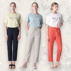 르오트 3SET 허리밴딩 쿨 린넨 롱팬츠 3종세트