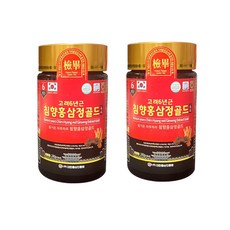 고려6년근 침향홍삼정골드 1병+1병, 2개, 240g