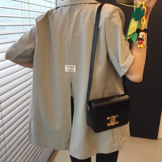 오버핏반팔자켓