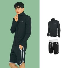 헤링본 남성용 상하의 집업 래쉬가드세트 수영복 팬츠 비치웨어 바캉스 RC903+A132