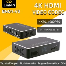 Link Pi ENC1-V3 HDMI 인코더 NDI 디코더 eMmc 라이브 방송 브라켓 유튜브 페이스북 4K 1080P SRT RTSP RTMP HTTP HLS H265 8GB, [02] ENC1-V3 and 와이파이 원격 제어 6, 1개