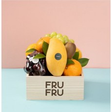 서울과일바구니 우드박스S 방문 이바지 예단 인사선물 상견례 출산 병문안 과일선물세트, 태슬, 파인애플을 메론으로변경, 1개