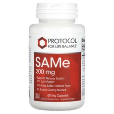 Protocol for Life Balance SAMe 200mg 베지 캡슐 60정, Protocol for Life Balance S..., 1개