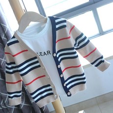 MOLY 남동 가을 V넥 순면 니트 가디건 J1609