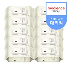 올곧은 휴대용 물티슈 엠보 캡형 (20매) 유아물티슈, 20매입, 10팩