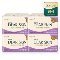 깨끗한나라 디어스킨 슈퍼 롱 팬티라이너, 24개, 30개입