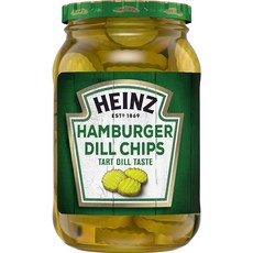 Heinz Hamburger Dill Chips Pickles 하인즈 피클 햄버거 딜 칩스 슬라이스 473mL 2개