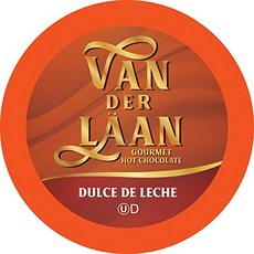 Van Der Laan Chocolate 핫 코코아 다크 초콜릿 고메 더치 2.0 포함 K 컵 브루어와 40개, 없음, 없음, 4) dulce de leche - 40 Count (