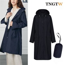 TNGTW 후드 탈착 바람막이 롱점퍼 THU0ACW54 NAVY