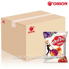 오리온 마이구미 잼 92gX32개(1box) 과자 간식 어린이 JAM 젤리 캔디 젤리밥 왕꿈틀이 청포도 복숭아 청포도, 32개(1box)
