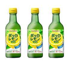 포카삿포로 포카 레몬 100 일본 레몬즙 450ml 3개