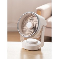 휴대용 에어 서큘레이터 라스코 전기 선풍기옷 UV RV 냉각 기숙사 탁상용 자동, 수동조절 강풍압 7인치 공기순환팬, 3600mAh