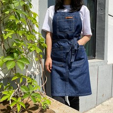 파타고니아앞치마 데님 카페 바리스타 미용 공방 캔버스 에이프런 빈티지, 1개