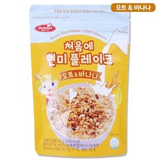 베베스트 처음에 현미 플레이크, 오트&바나나, 1개, 50g