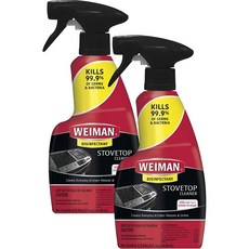 Weiman Cooktop Daily Cleaner 와이만 쿡탑 인덕션 표면 데일리 청소 클리너 12Floz(355ml) 2팩