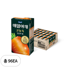매일야채 고농축 주스 당근의 힘, 96개, 125ml