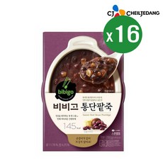 백설 비비고 통단팥죽 280g, 16개